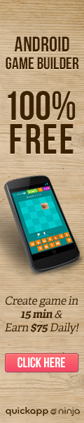 QuickApp Ninja. Create your game in 5 minutes.